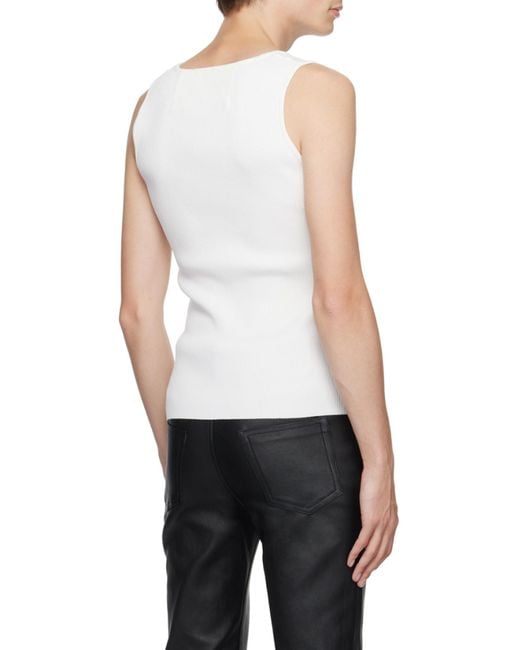 J.W. Anderson White Michael Clark Tank Top