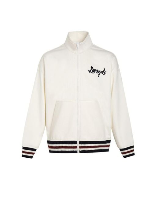LIU REGALI White Long-Sleeved Logo Casual Jacket