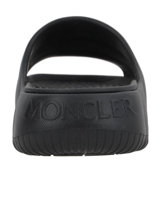 Moncler Black Lilo Quilted Slides