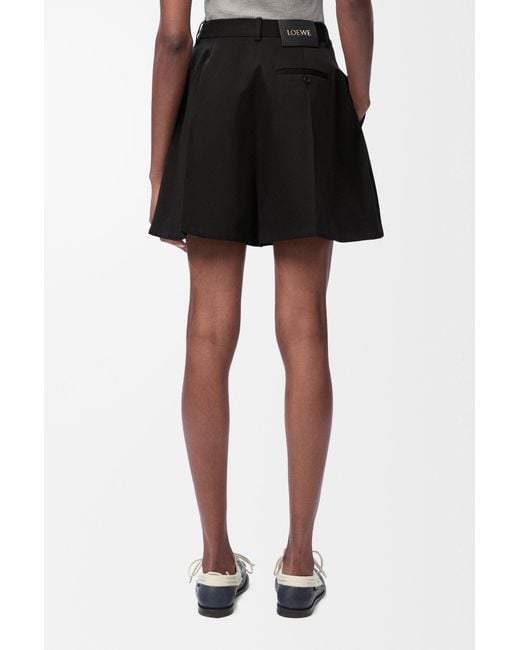 Loewe Black Trapeze Shorts