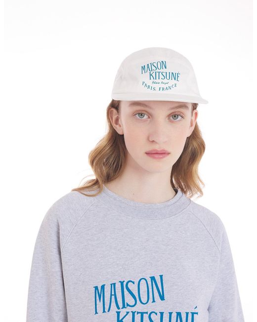 Maison Kitsuné White Logo Hat for men
