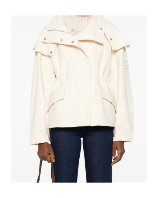 Canada Goose Natural Turtleneck Parka Coat