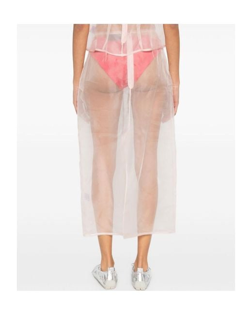 Simone Rocha Pink Straight Skirt