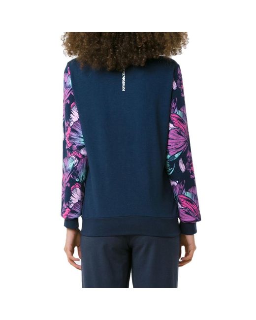 EA7 Purple Logo Casual Coat