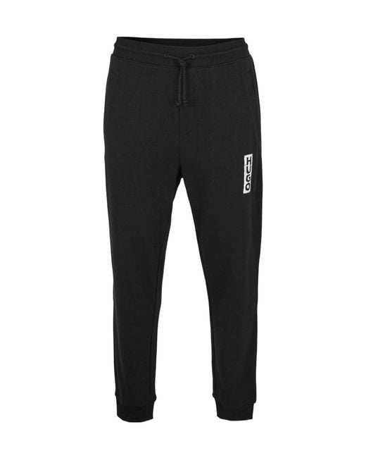 Boss Black Drawstring Jogger Sweatpants for men