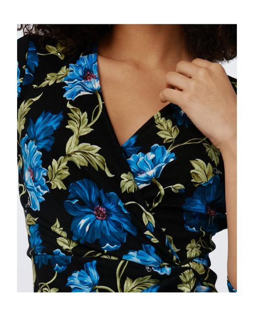 Diane von Furstenberg Blue Borris Midi Dress