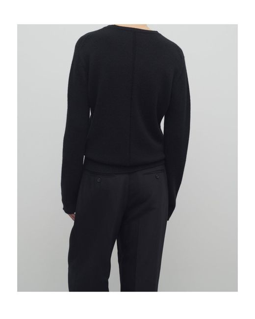 The Row Black Long-Sleeved Sweater