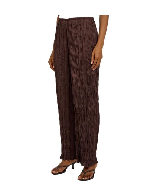 Staud Brown Pleated Trousers