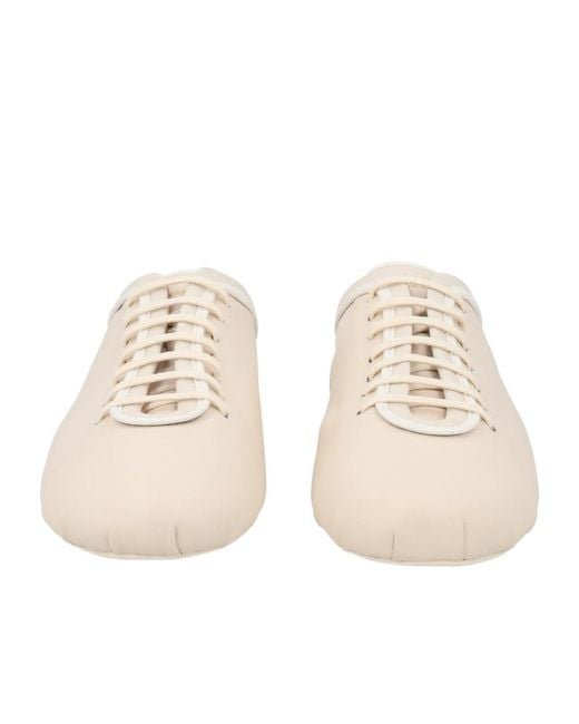 Dries Van Noten Natural Split-Toe Flat Shoes