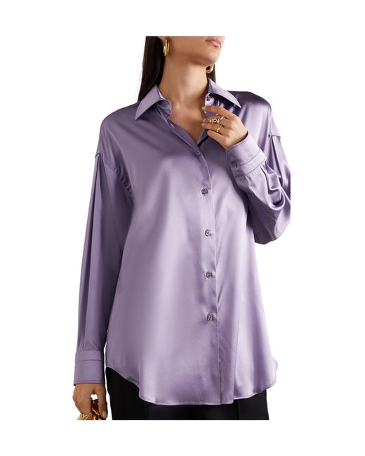 Tom Ford Purple Satin Shirt