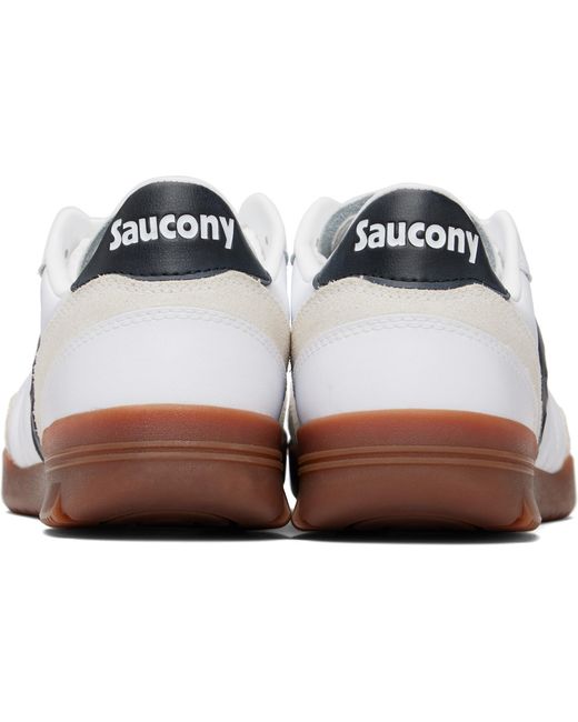 Saucony White 586I Leather Sneakers for men