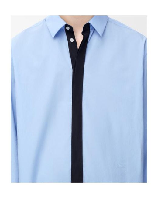 Loewe Blue Long-Sleeved Shirt for men