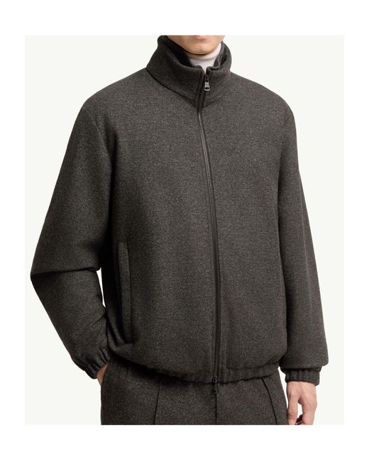 Moncler Gray Limberl Flannel Short Down Jacket for men