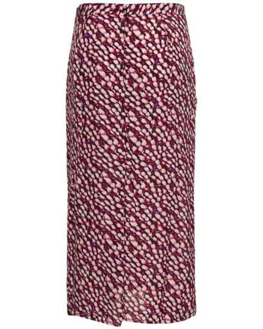 Isabel Marant Purple Eolia Print Skirt