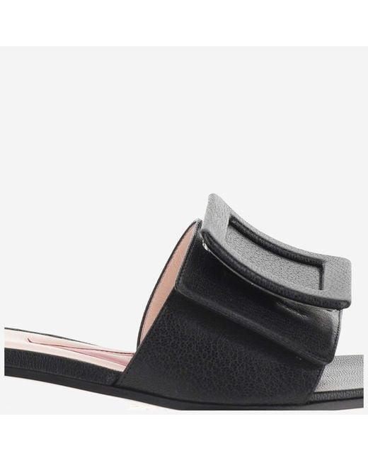Roger Vivier White Square Head Design Sandals