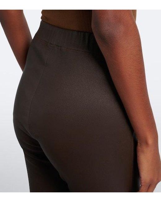 Joseph Black Faux-Leather Leggings