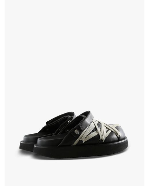 Rick Owens Black Slingback Sandals for men
