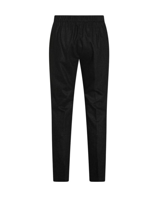 Fabiana Filippi Black Drawstring Straight Leg Trousers