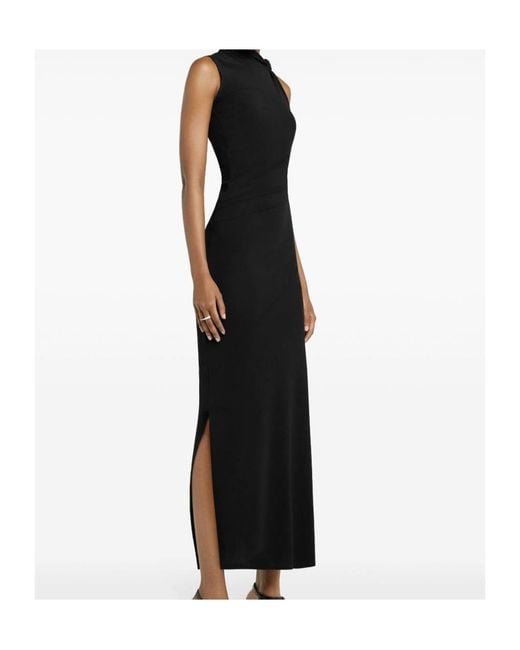 Courreges Black Draped Dress