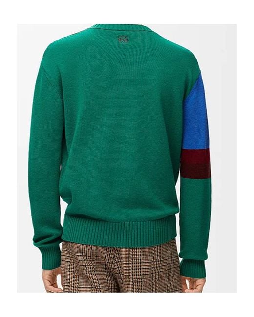 Loewe Green X Albers Homage To The Square Knitted Jumper for men