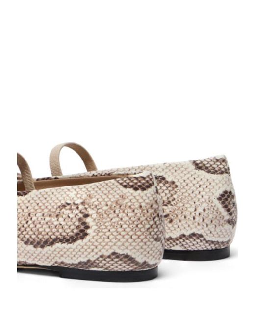 Stuart Weitzman Natural Prima Bow Ballet Mary Jane