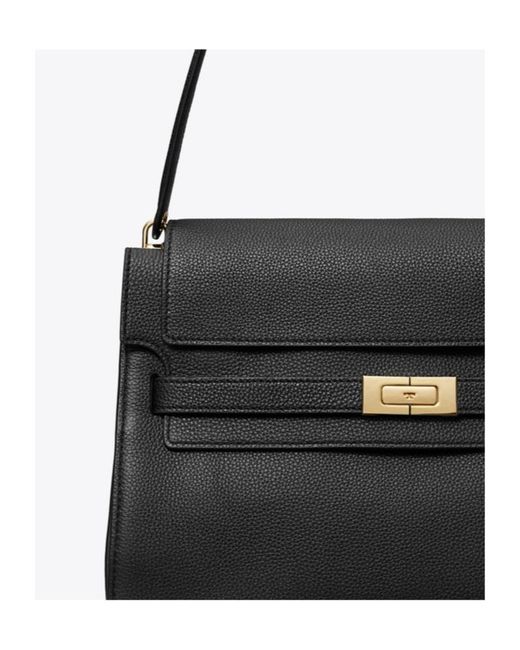 Tory Burch Black Lee Radziwill Large Shoulder Bag