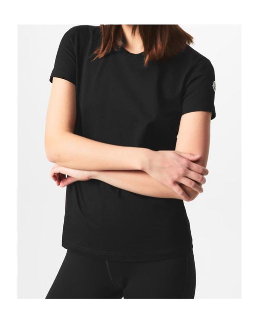 Moncler Black Logo Short-Sleeved T-Shirt