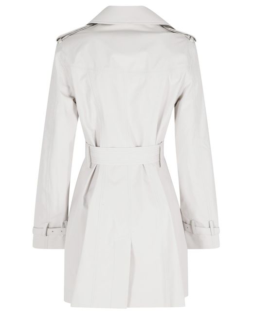 Save The Duck Gray Long-Sleeve Trench Coat