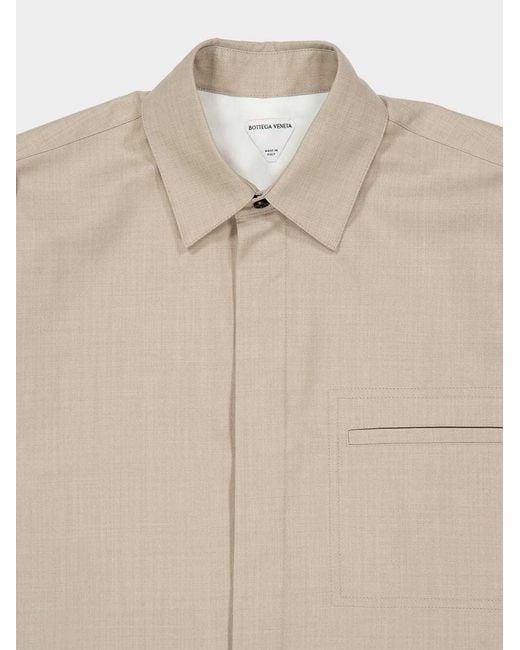 Bottega Veneta Natural Long-Sleeved Shirt for men