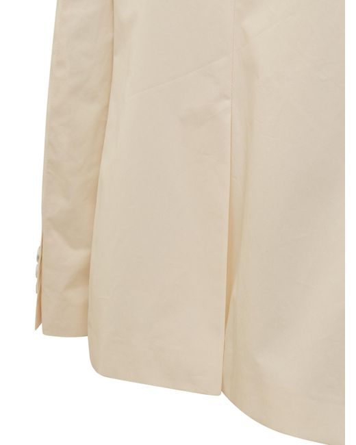 Calvin Klein White Single Breasted Tailored Jacket