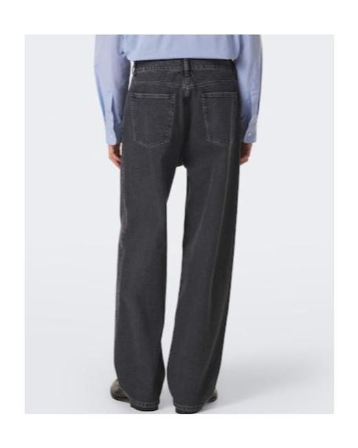 Jil Sander Gray Mid-Rise Wide-Leg Jeans for men