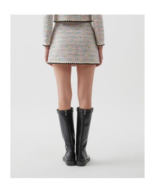 Marissa Chiara White A-Line Skirt