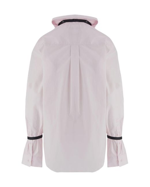 ALAINPAUL Purple Contrast Cuff Detail Shirt