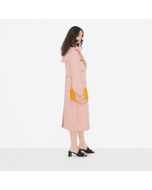 Burberry Pink The Kensington Heritage Trench Coat
