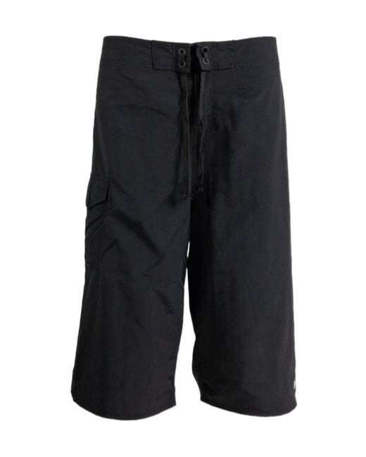 ERL Black Long Drawstring Swim Shorts for men