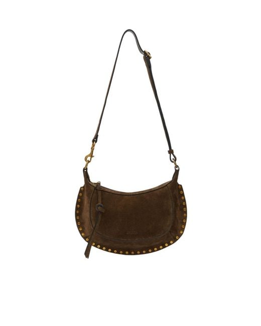 Isabel Marant Brown Logo Embossed Bag