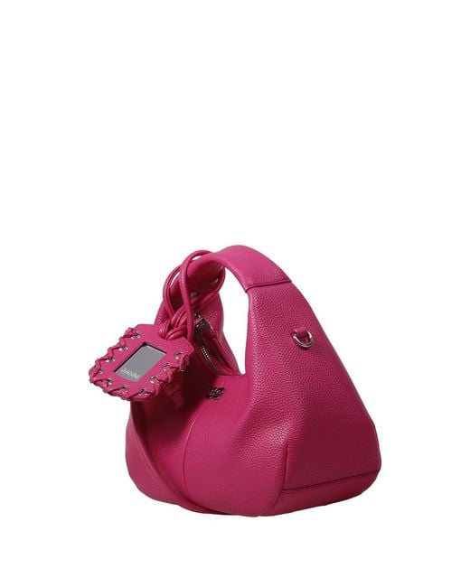 Ganni Pink Cabaret Mini Hobo Shoulder Bag