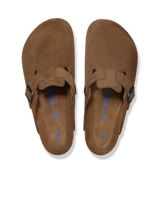 Birkenstock Brown Buckled Clogs for men