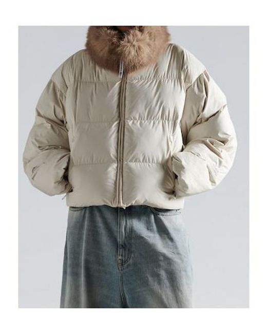 Balenciaga White Ski Puffer Coat