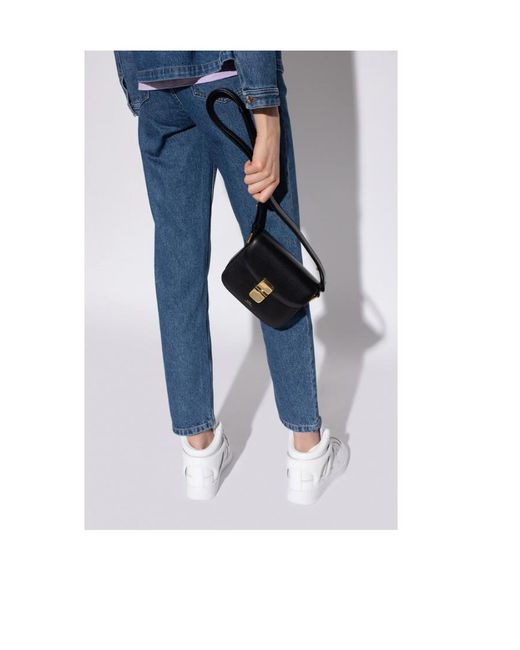 A.P.C. White Grace Mini Shoulder Bag