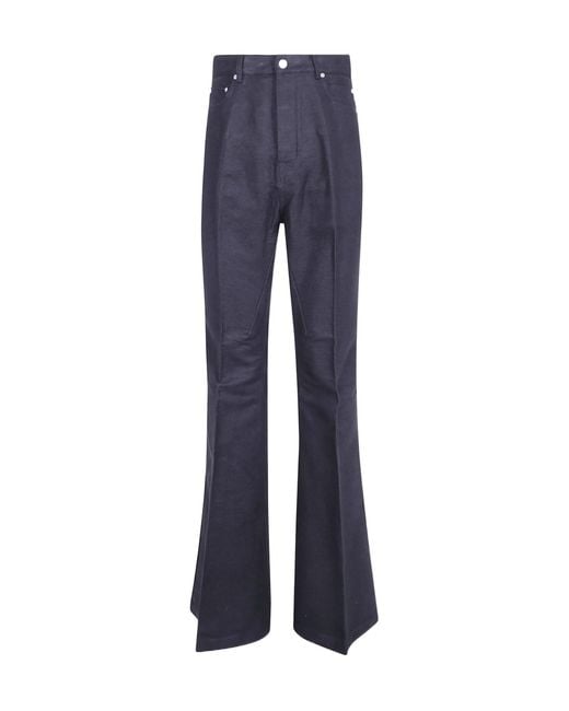 Rick Owens Blue Belt Loop Casual Pants for men