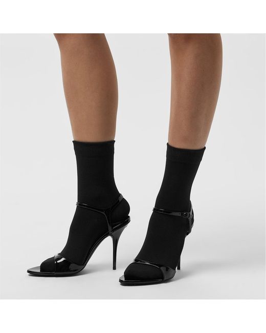 Balenciaga Black Avenue Sock Sandals