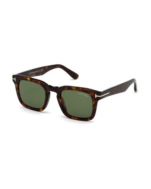 Tom Ford Green Eyewear Square Frame Sunglassses for men