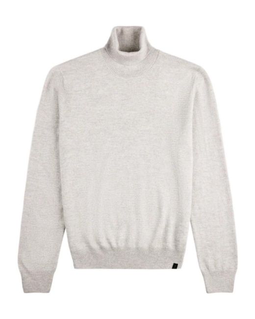 Fay White Turtleneck for men