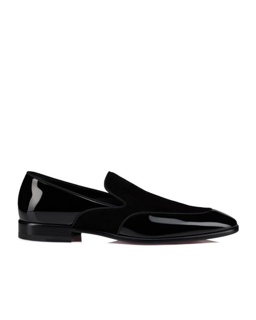Christian Louboutin Black Yaki Almond Toe Loafers for men