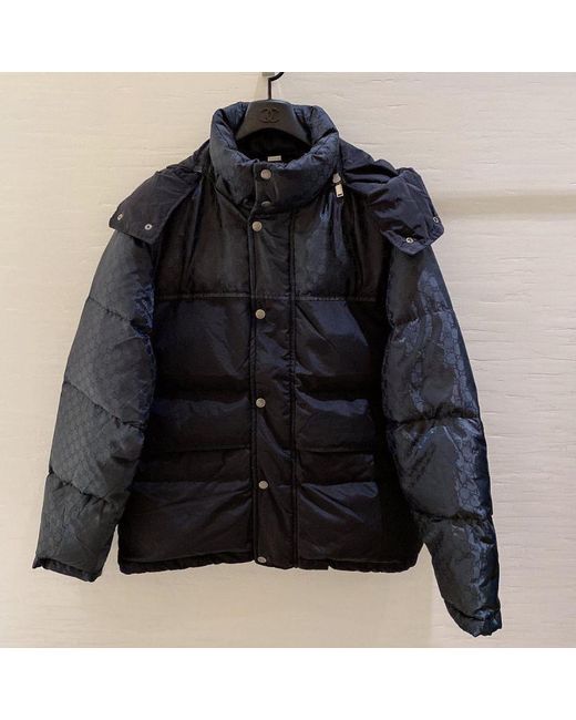 Gucci Black Hooded Down Jacket for men