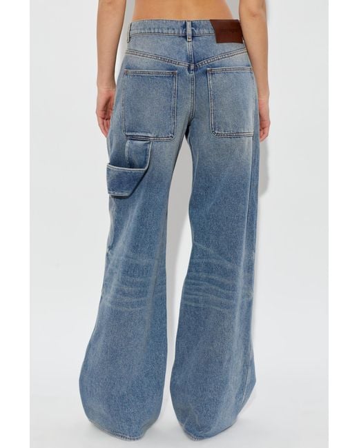 Courreges Blue Belt Loop Jeans