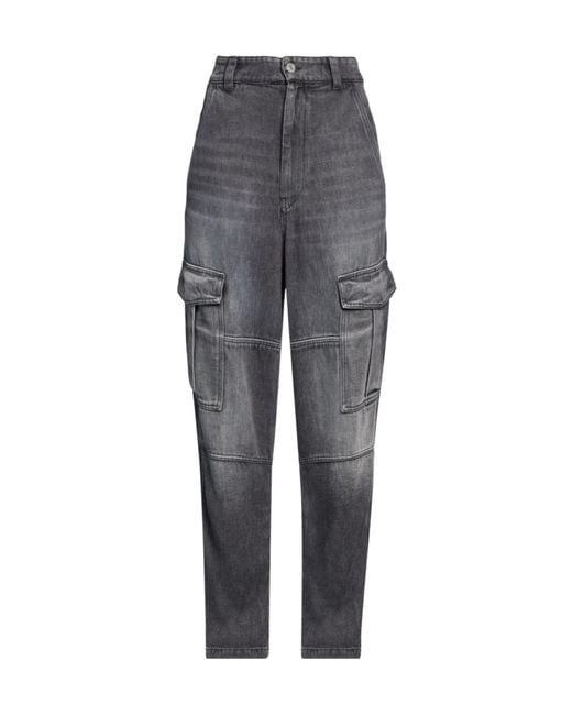 Isabel Marant Gray Colored Workwear Jeans