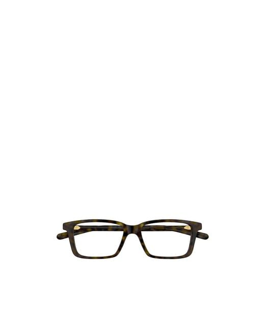 Gucci White Eyewear Rectangular Frame Glasses for men