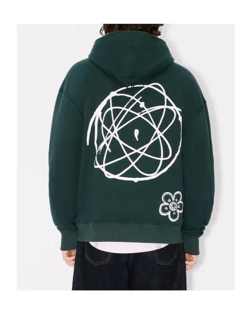 KENZO Green X Futura 2000' Padded Hoodie for men